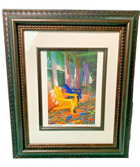 Alan S. Maltz Signed Photography Watercolor Print LATE AFTERNOON Framed & Matted