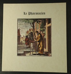 7 vintage pictures of historic trades, 5.5×5.5, ideal for framing