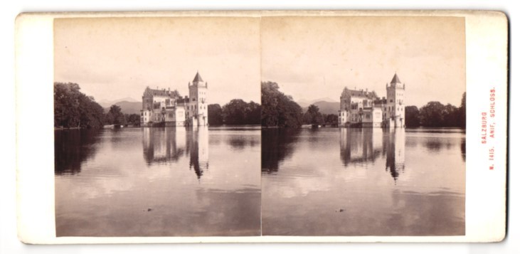 Stereo Photography Alois Beer, Klagenfurt, View Salzburg, View to Castle An