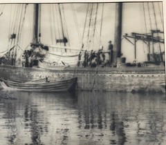 Original JOHN R HOGAN ‘In Lunenberg’ NOVA SCOTIA HARBOR Boats Pictorialist PHOTO