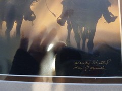 3 Wendy Shattil/Bob Rozinski Signed Gathering Of Horses Cowboy Matted Photos