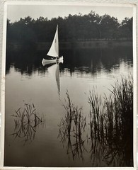 Arthur Gray Standard Oil Photographer Cleveland Ohio Americana Sailboat on Lake!