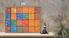 Maritime Containers in Valparaiso, High Resolution Image, Many Formats, TV Art
