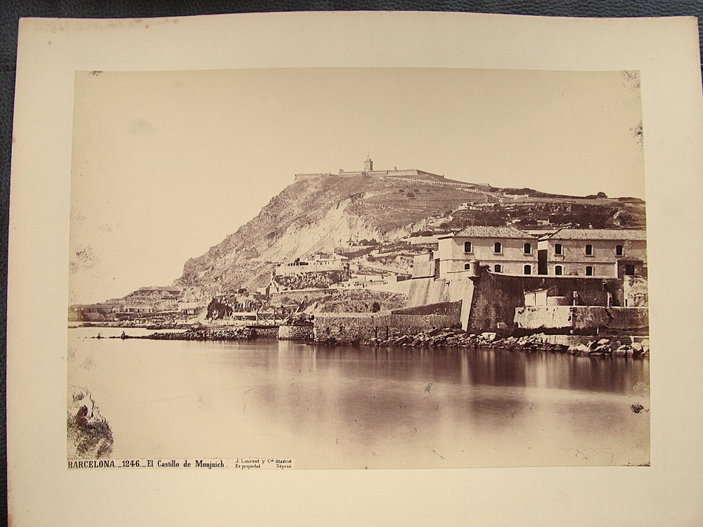 Barcelona El Castillo Vintage Album Large Photo / Cardboard J. Laurent