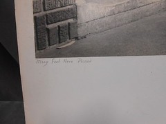 Vintage Signed «Many Feet Have Passed» Abstract Art Photograph Photo Picture