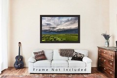 Great Plains Photography Print – Thunderstorm Over Prairie in Oklahoma