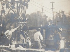 1910s 20s Brickyard Brick Making Workers Photograph 8X10 Antique Machine