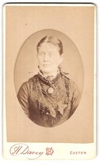 Photograph H. Davey, Exeter, North Street, Portrait Ghostly Lady with Thick