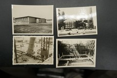 Photo View Plant Factory Germany Industrial Metal Construction Work Lot Tower House