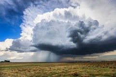 Thunderstorm Photography Print: Oklahoma Storm Clouds Rain Stormy Sky Photo