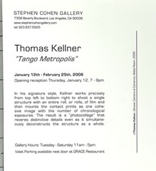 Thomas Kellner (b. 1966) Art Announcement Card 2006 – Tango Metropolis