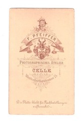 Colored CDV Photo Circa 1890, Soldier, Celle