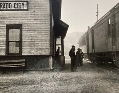 Original IRA CURRENT ‘Colorado City RAILROAD TRAIN Station’ 1928 Photograph