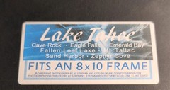 Lake Tahoe Landscape Photography Print 8 x 10 AC Stephen & J. Delso New Unframed