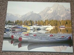 4 Canvas Prints Wall Art Grand Tetons Jackson Wyoming Colter Bay Mt Moran Bison