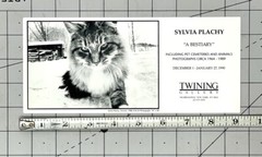 SYLVIA PLACHY (b. 1943) Art Announcement Card 1990 – A Bestiary