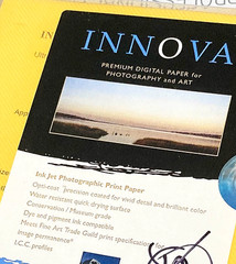 Innova Fine Art Photo Paper FibraPrint Ultra Smooth Bright White8.5×11 10 sheets