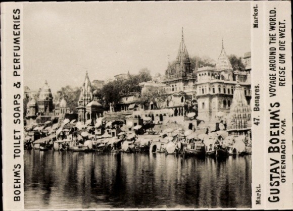 Photo Varanasi Benares India, Market, Advertising Boehm’s Toilet Soap – 11088246