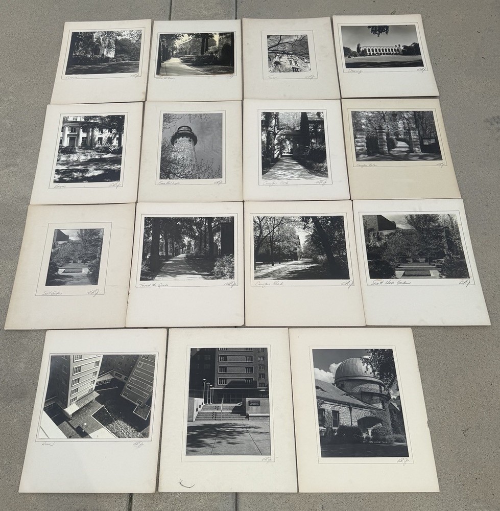 (15) 1950s Titled Signed NORTHWESTERN UNIVERSITY EVANSTON ILLINOIS IL Photo Art