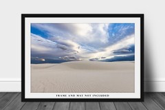 Desert Photography Print: New Mexico, White Sands NP, Dunes, Picture, Photo