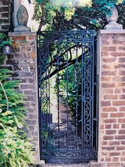 Savannah Gate; Photography By Frank Barevich , Historic Georgia Architecture
