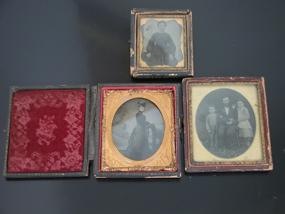 Orig. 1890s KNOUFF Family Victorian Shoemaker Photograph 5 Daguerreotypes OH PA