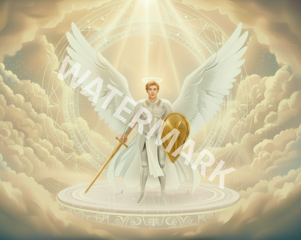 Warrior Angel (White) Artwork Digital Image Picture Photo
