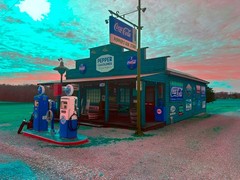 Country Store, Tennessee, Original Landscape Infrared Photo