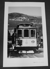 Jesse Kalisher art photograph, San Francisco Cable Car, signed, #415, unframed