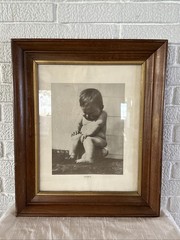 VTG “Efforts” Baby Potty Photo Print – Framed Fits 11×14