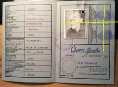 ID photo-German identification card Amberg 1951-Anna Glatz born 1866 Thomaskirch