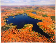 Wheeler Lake, Lakewood, Oconto County, Wisconsin Overhead Photo. Frame Optional.