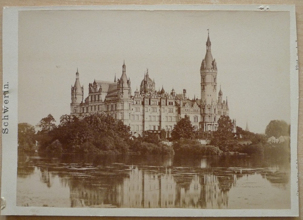 Photo Schwerin on cardboard Castle around 1885 A. Lewerenz Mecklenburg 3