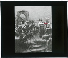 Ministry Of Jesus, Photo Glass Plaque, Black & White, Positive 8.5X10 Cm