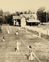 Tennis Club, Staten Island 1885 Fotofolio Art Print Card – Photo By Alice Austen