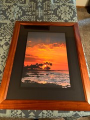 Kona by Peter Lik Fine Arts Koa Wood Frame Mint Condition Big Island of Hawaii