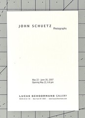 John Schuetz (b. 1944) Art Announcement Card 2007 – Photographs