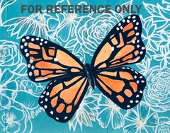Painted Butterfly Mural Art Print 11×14 (4 of 5)