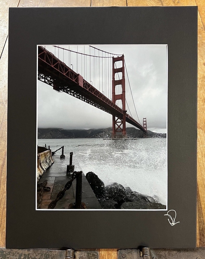 Underneath The Golden Gate Bridge, SF. – Matted Fine Art Photographic Print