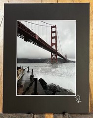 Underneath The Golden Gate Bridge, SF. – Matted Fine Art Photographic Print