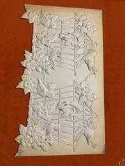 Two Vintage Cardboard Christmas Decorations, Germany Circa 1830 TE090925/509