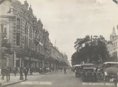Rio De Janeiro Brazil Avenida Rio Branco Vintage Historical Original 7×9 Photo
