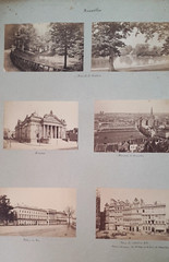 Rare Photo Board City Brussels Late 19th – Early 20th Century Belgium Monuments