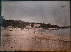 5 autochromes 9X 12cm, circa from Nice / Cannes 1910. Original Light Box