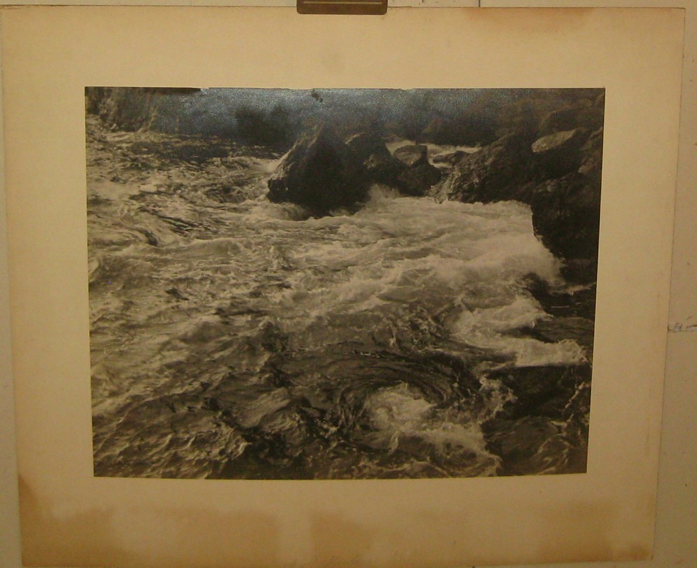 Original FRANCIS JAMES MORTIMER «A Rough Sea» Seascape WAVES Photograph – Signed