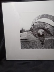 Black and white matted Original 9.5″ x 7.5″ art photo in 16″x12.25″ frame OOAK
