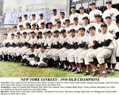 1950 NY Yankees 8×10 Colorized Team Print-FREE SHIPPING