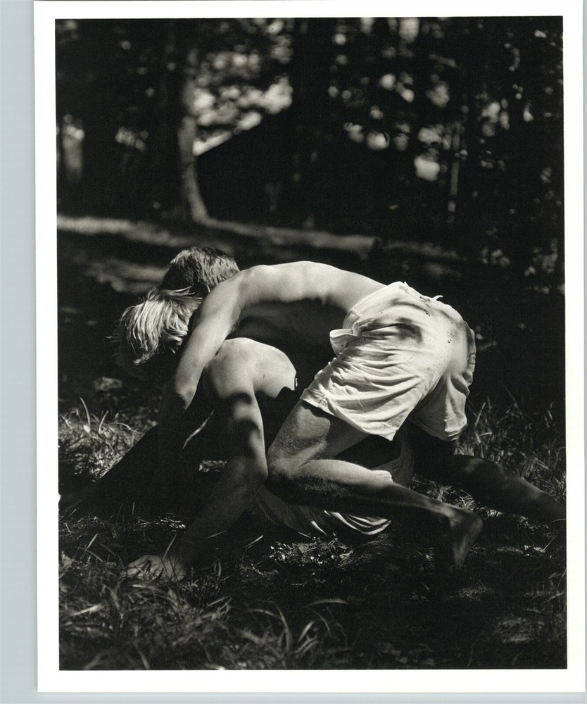 1987 1988 Original Bruce Weber 2 Males Wrestling Shirtless Photo Gravure Art