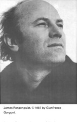 Italian Photographer Gianfranco Gorgoni B&W Photograph Of James Rosenquist. 1987