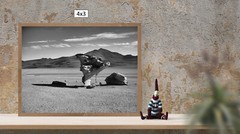 BW Rock Tree in Uyuni Desert, High Resolution Image, Many Formats, TV Art